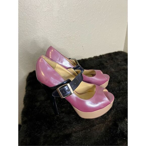STEVE MADDEN Purple Platform Stilettos Women’s Size 8.5 M - Picture 1 of 7